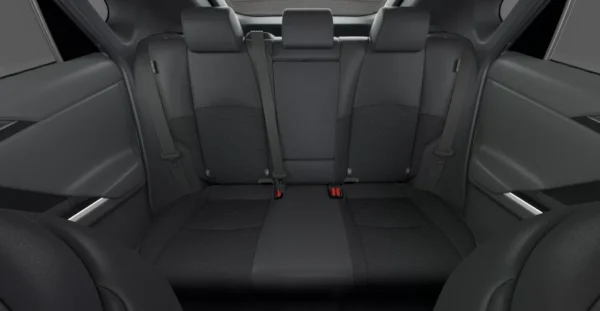 Toyota Bz4x 200e 4x2 Style Electric 2025, interior asientos traseros, Color Plata Polar
