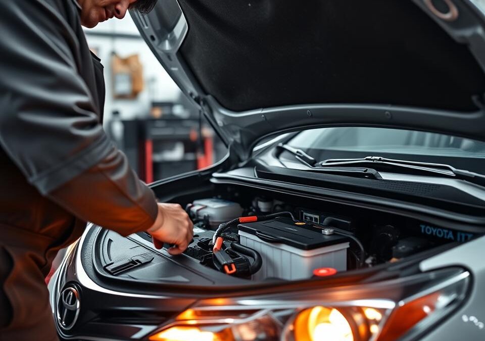 Cambio de batería en coches Toyota para mantener el rendimiento eléctrico