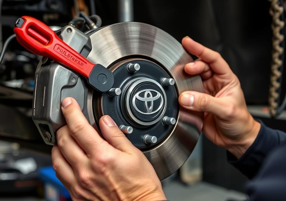 Revisión de discos de freno en Toyota para evitar fallos al frenar