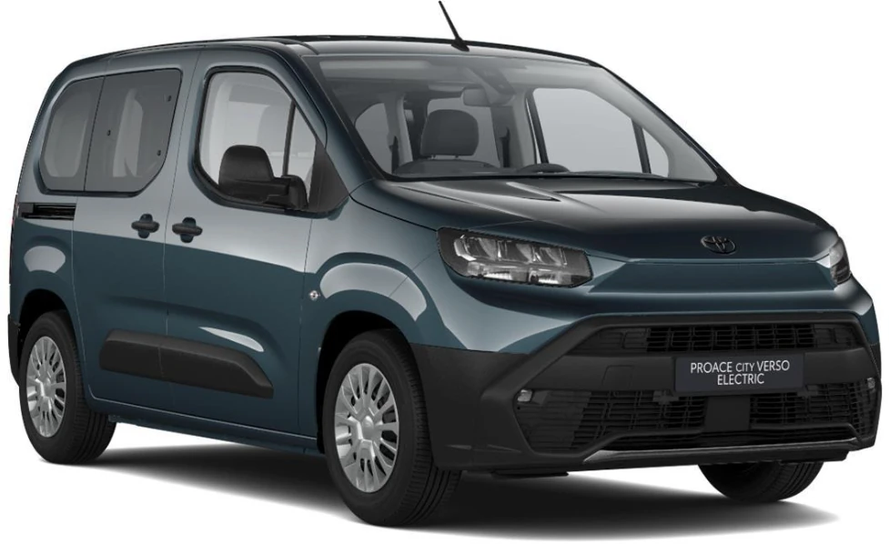 Proace City Verso Combi Gx 50kwh L1, perfil derecho, Azul Bondi